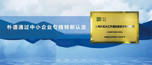喜报！朴道通过上海市“专精特新”中小企业资质认定